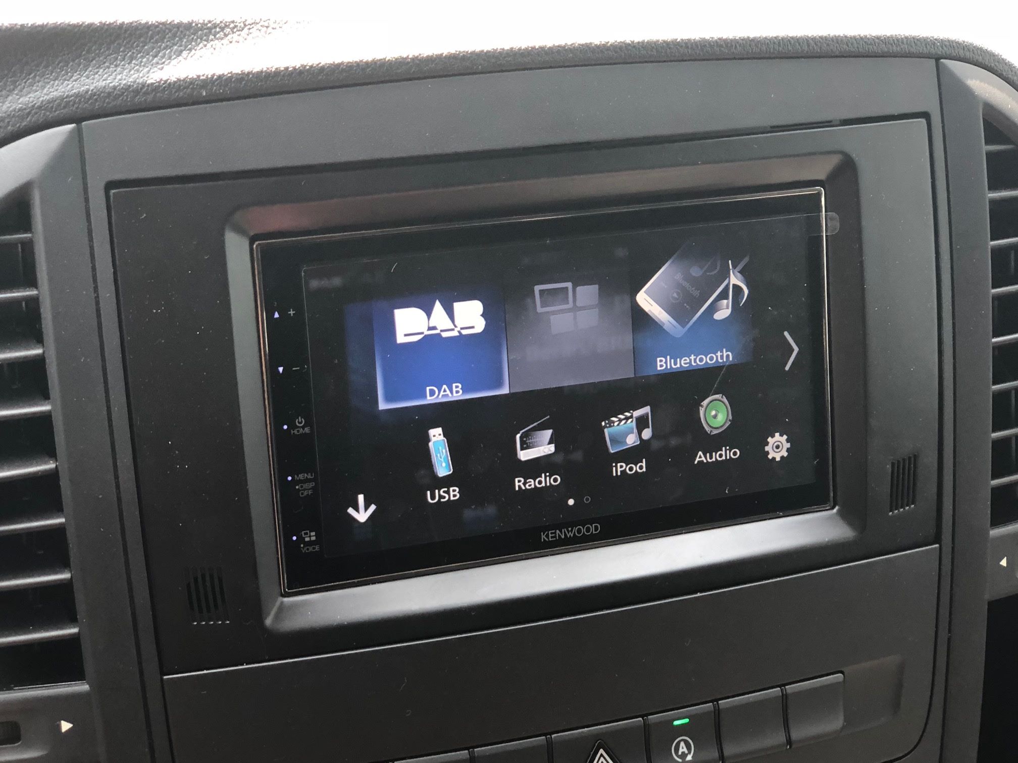 Kenwood Hauptmenü – Mercedes Vito W447 Marco Polo