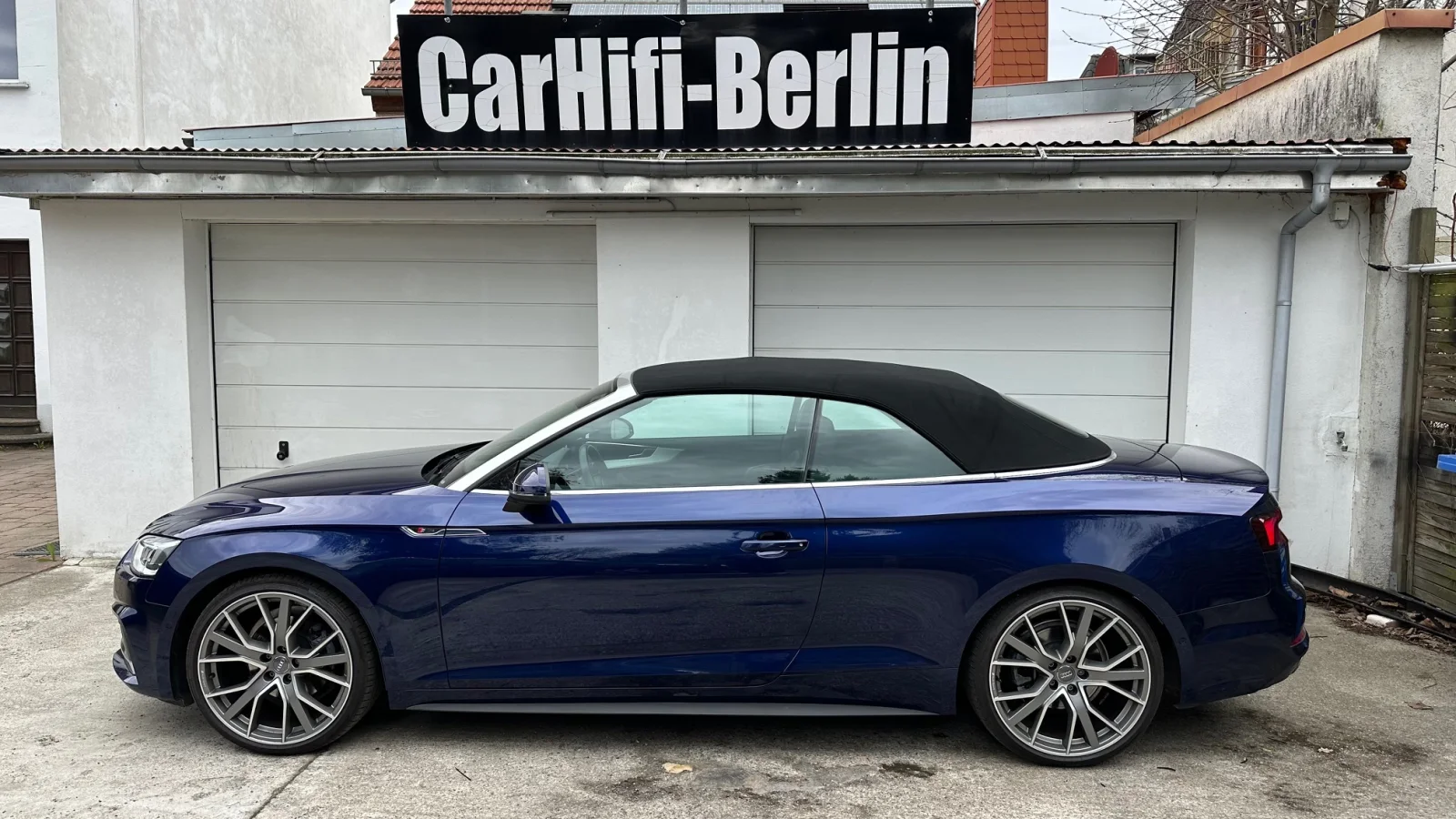 Audi A5 Cabrio B&O Soundsystem Brax 2 Wege FrontsystemHelix P Six Alcantara Dämmung 2 Helix GFK